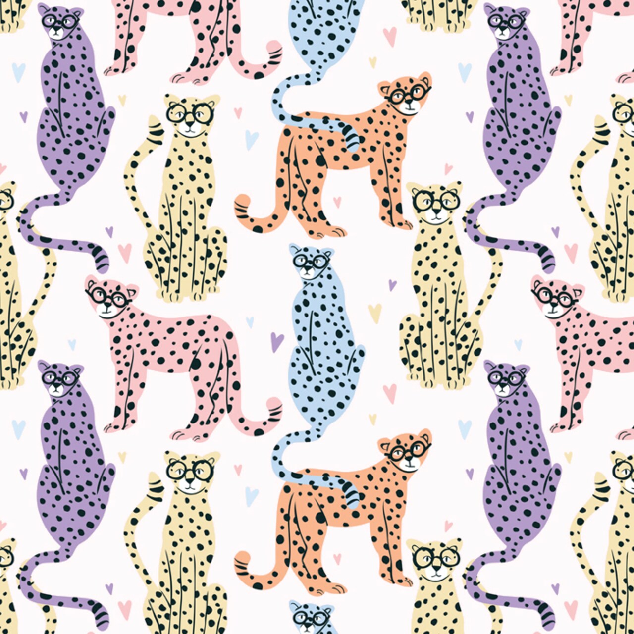 Hipster Leopard Anti-Pill Premium Fleece Fabric | By The Yard